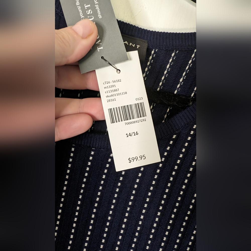 Lane Bryant Perfect Sleeve Crew neck sweater dress size 1x NWT - Picture 8 of 9